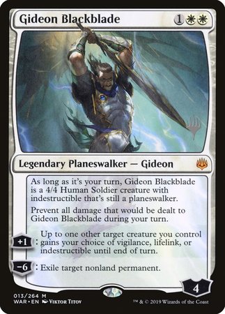 Gideon Blackblade [War of the Spark Promos] | Exor Games Summserside