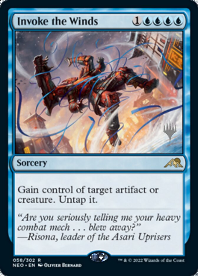 Invoke the Winds (Promo Pack) [Kamigawa: Neon Dynasty Promos] | Exor Games Summserside