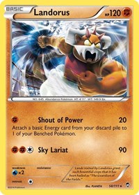 Landorus (58/111) (Theme Deck Exclusive) [XY: Furious Fists] | Exor Games Summserside