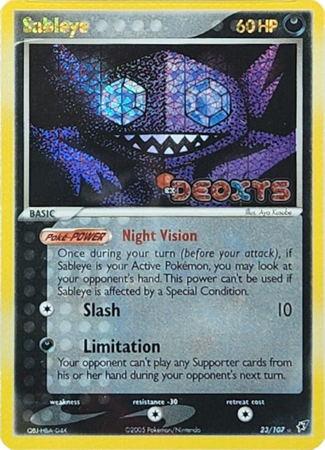 Sableye (23/107) (Stamped) [EX: Deoxys] | Exor Games Summserside