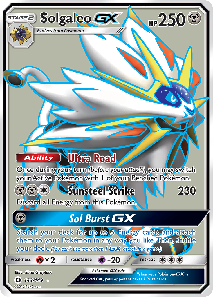 Solgaleo GX (143/149) [Sun & Moon: Base Set] | Exor Games Summserside