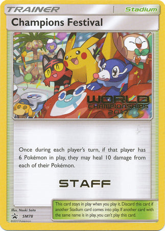 Champions Festival (SM78) (2017 Staff) [Sun & Moon: Black Star Promos] | Exor Games Summserside
