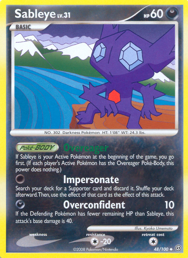 Sableye (48/100) [Diamond & Pearl: Stormfront] | Exor Games Summserside