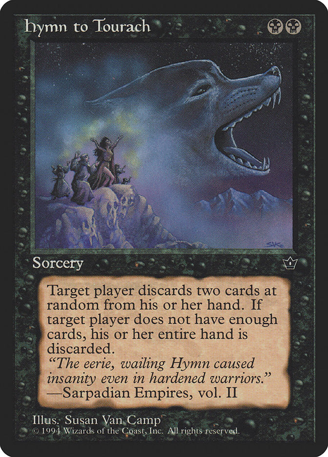 Hymn to Tourach (Susan Van Camp) [Fallen Empires] | Exor Games Summserside