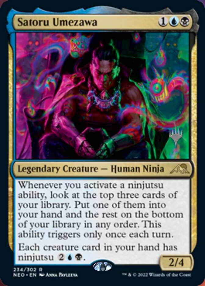 Satoru Umezawa (Promo Pack) [Kamigawa: Neon Dynasty Promos] | Exor Games Summserside