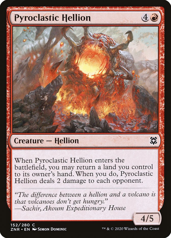 Pyroclastic Hellion [Zendikar Rising] | Exor Games Summserside