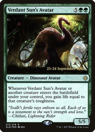 Verdant Sun's Avatar [Ixalan Promos] | Exor Games Summserside