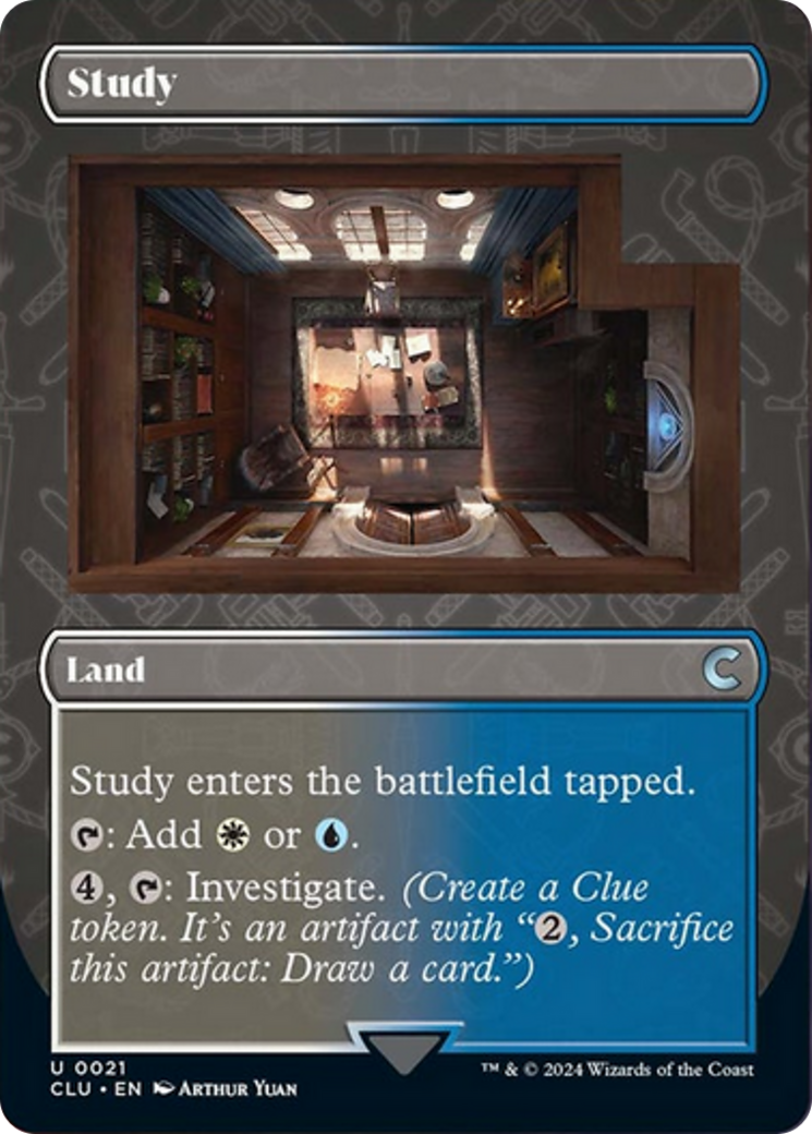 Study (Borderless) [Ravnica: Clue Edition] | Exor Games Summserside