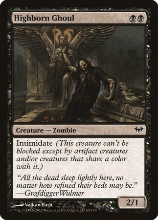 Highborn Ghoul [Dark Ascension] | Exor Games Summserside