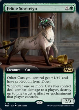 Feline Sovereign (Extended Art) [Core Set 2021] | Exor Games Summserside