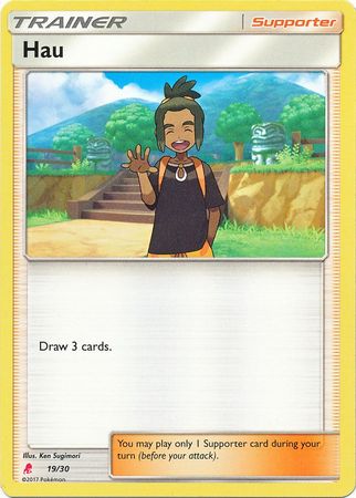 Hau (19/30) [Sun & Moon: Trainer Kit - Lycanroc] | Exor Games Summserside