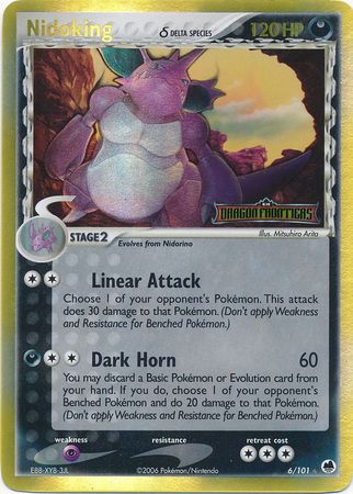 Nidoking (6/101) (Delta Species) (Stamped) [EX: Dragon Frontiers] | Exor Games Summserside