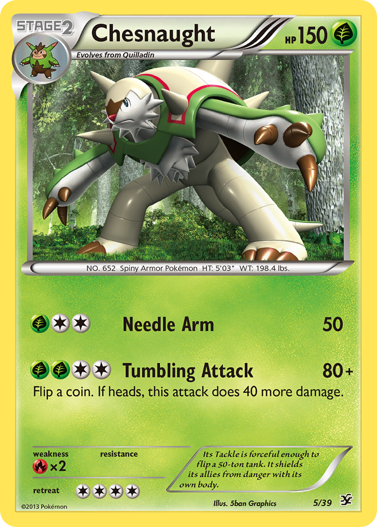 Chesnaught (5/39) [XY: Kalos Starter Set] | Exor Games Summserside