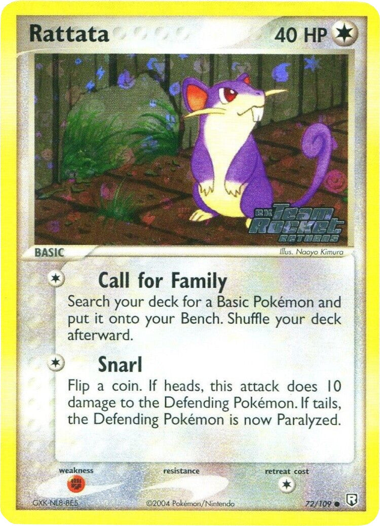 Rattata (72/109) (Stamped) [EX: Team Rocket Returns] | Exor Games Summserside