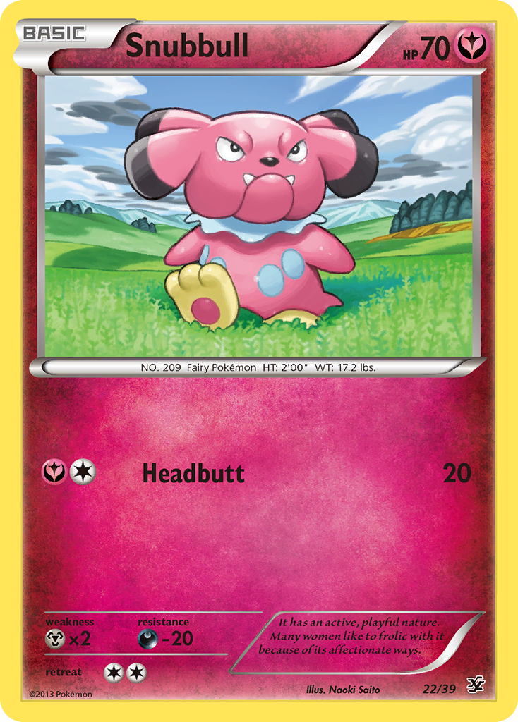 Snubbull (22/39) [XY: Kalos Starter Set] | Exor Games Summserside