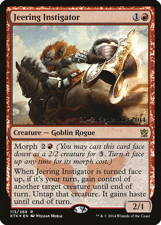 Jeering Instigator [Khans of Tarkir Promos] | Exor Games Summserside