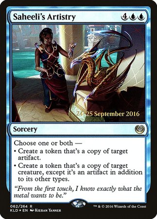 Saheeli's Artistry [Kaladesh Promos] | Exor Games Summserside