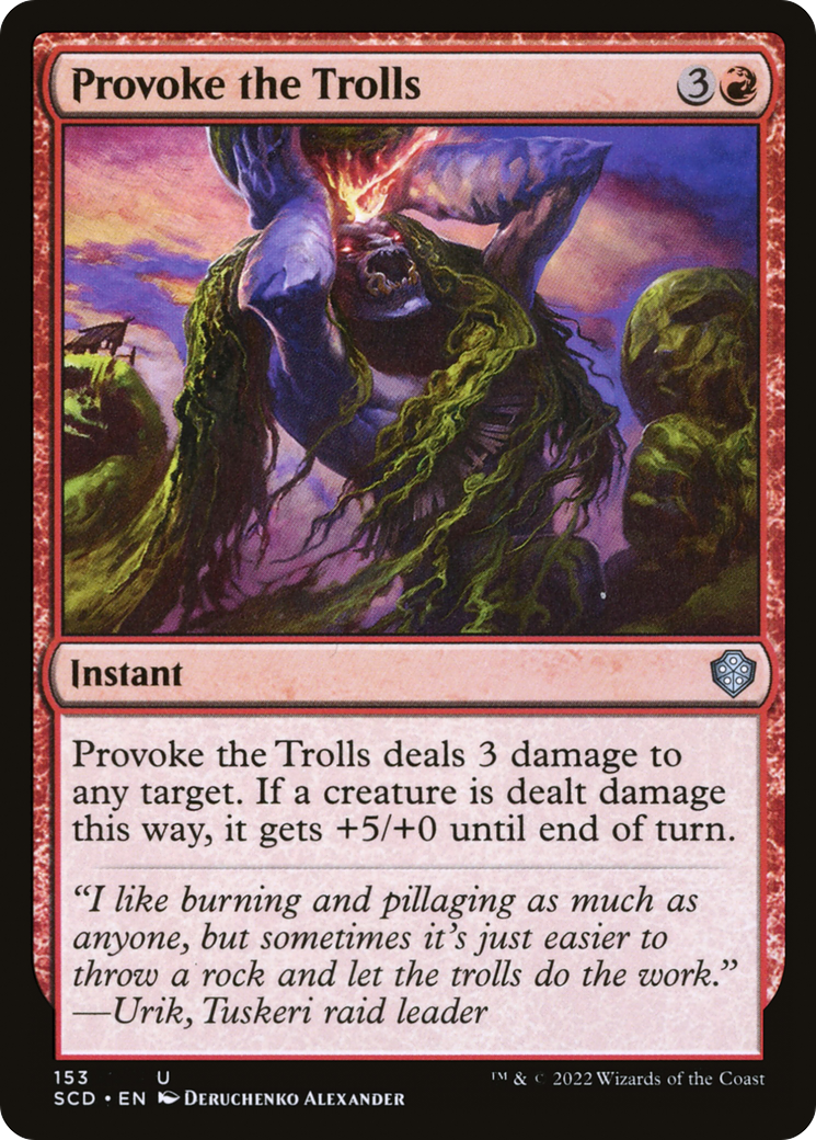 Provoke the Trolls [Starter Commander Decks] | Exor Games Summserside
