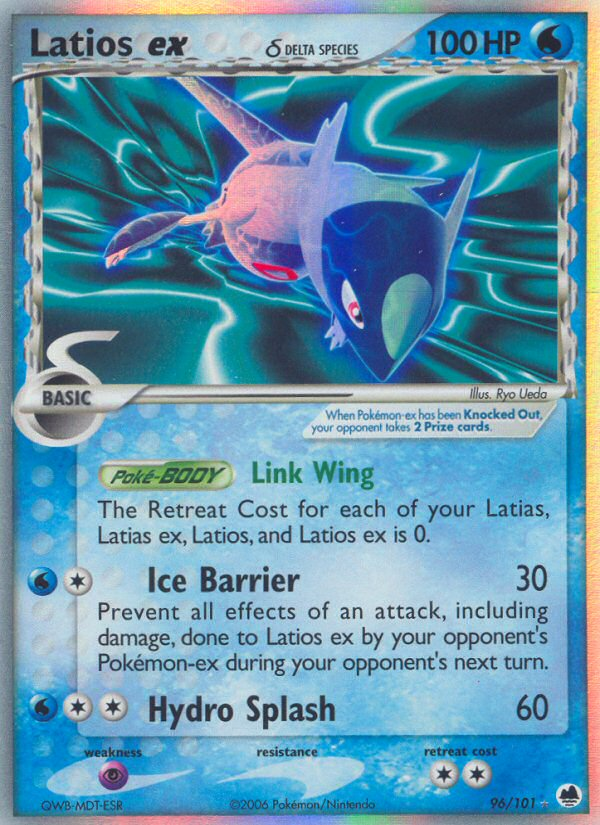 Latios ex (96/101) (Delta Species) [EX: Dragon Frontiers] | Exor Games Summserside