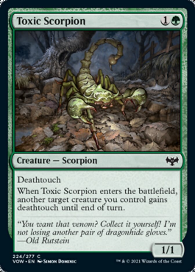 Toxic Scorpion [Innistrad: Crimson Vow] | Exor Games Summserside