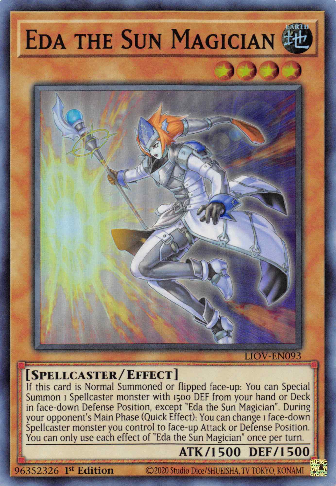 Eda the Sun Magician [LIOV-EN093] Super Rare | Exor Games Summserside