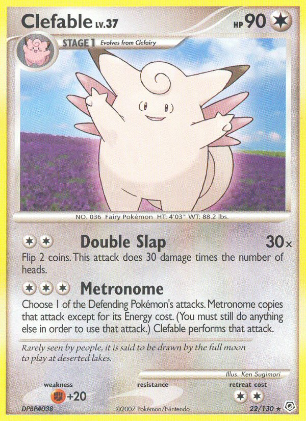 Clefable (22/130) [Diamond & Pearl: Base Set] | Exor Games Summserside