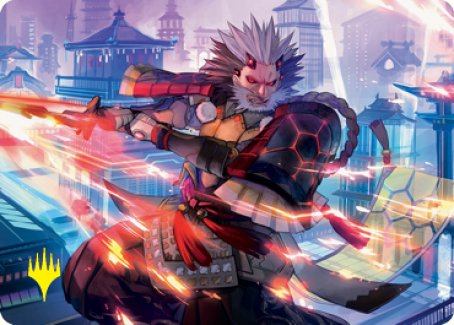 Isshin, Two Heavens as One 2 Art Card (Gold-Stamped Signature) [Kamigawa: Neon Dynasty Art Series] | Exor Games Summserside