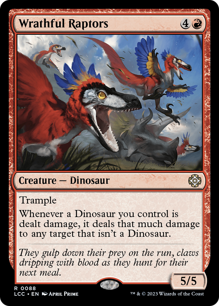 Wrathful Raptors [The Lost Caverns of Ixalan Commander] | Exor Games Summserside