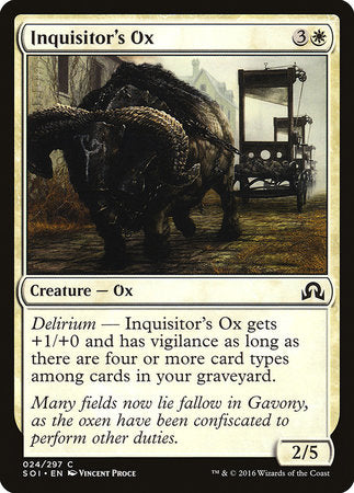 Inquisitor's Ox [Shadows over Innistrad] | Exor Games Summserside