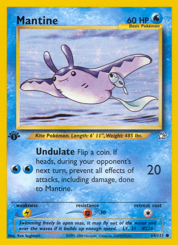 Mantine (64/111) [Neo Genesis 1st Edition] | Exor Games Summserside