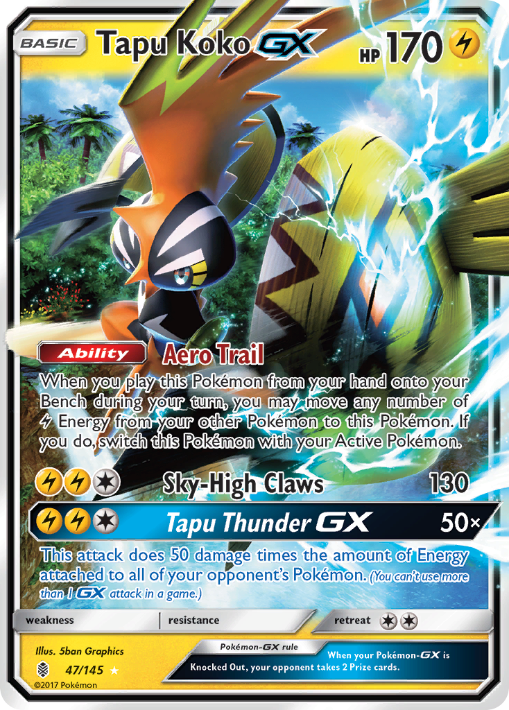 Tapu Koko GX (47/145) [Sun & Moon: Guardians Rising] | Exor Games Summserside