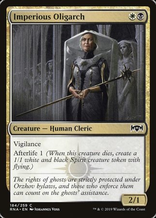 Imperious Oligarch [Ravnica Allegiance] | Exor Games Summserside
