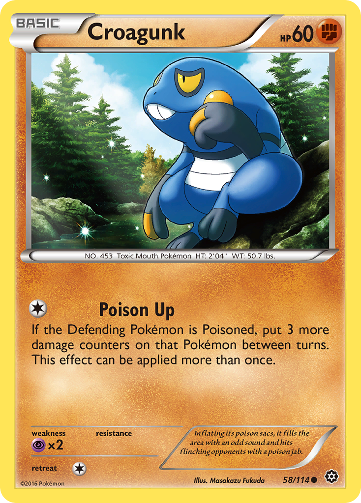 Croagunk (58/114) [XY: Steam Siege] | Exor Games Summserside