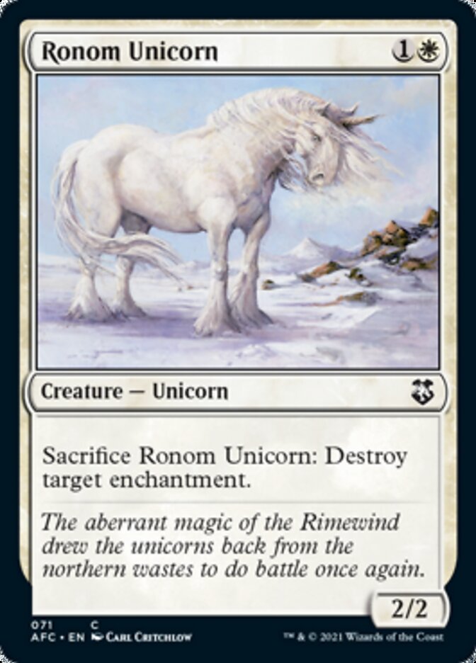 Ronom Unicorn [Dungeons & Dragons: Adventures in the Forgotten Realms Commander] | Exor Games Summserside