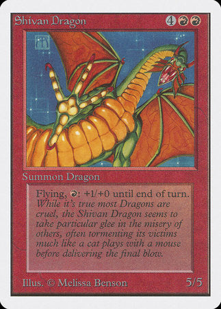 Shivan Dragon [Unlimited Edition] | Exor Games Summserside