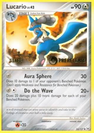 Lucario (53/127) (Staff Prerelease Promo) [Diamond & Pearl: Black Star Promos] | Exor Games Summserside