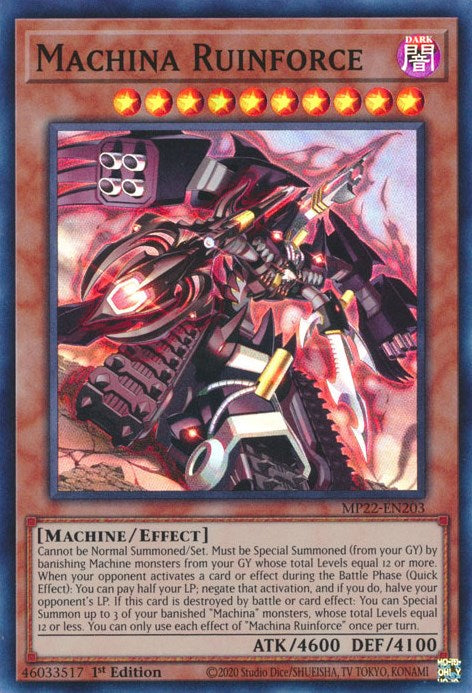 Machina Ruinforce [MP22-EN203] Super Rare | Exor Games Summserside