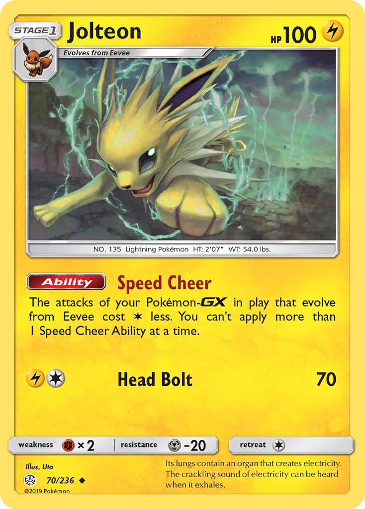 Jolteon (70/236) [Sun & Moon: Cosmic Eclipse] | Exor Games Summserside