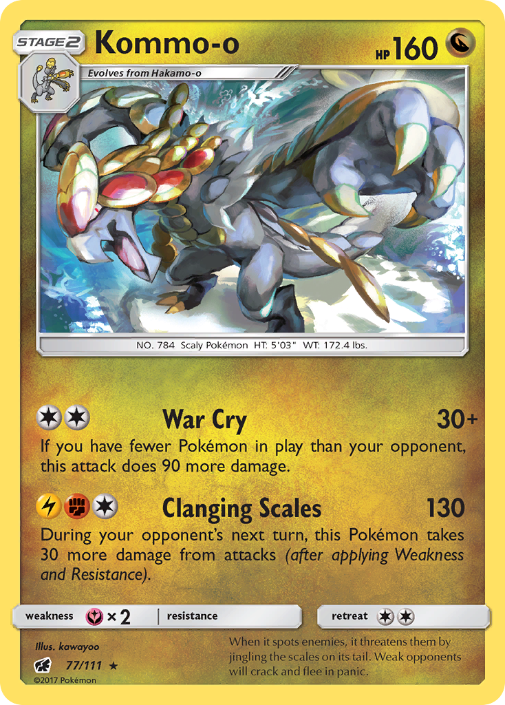 Kommo-o (77/111) [Sun & Moon: Crimson Invasion] | Exor Games Summserside