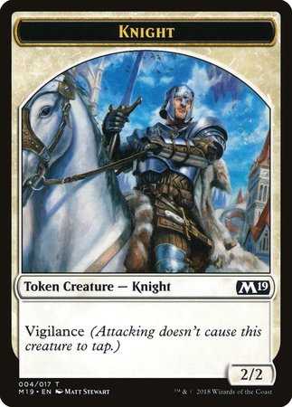 Knight Token [Core Set 2019 Tokens] | Exor Games Summserside