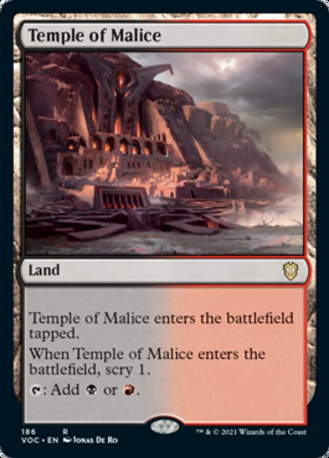 Temple of Malice [Innistrad: Crimson Vow Commander] | Exor Games Summserside