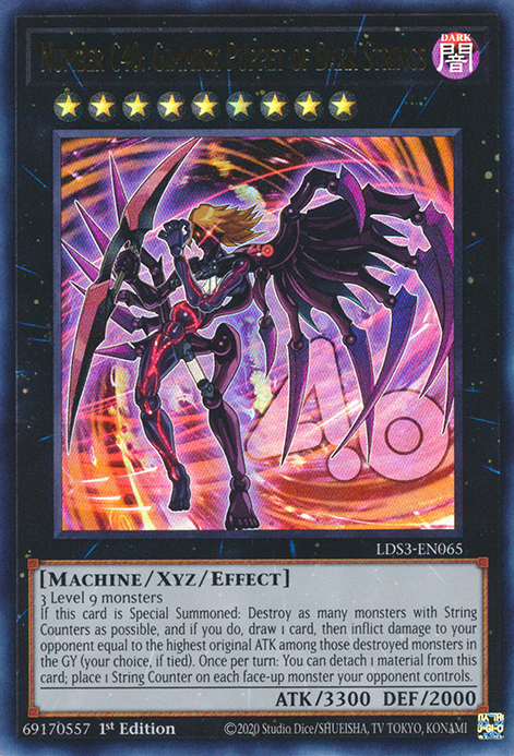 Number C40: Gimmick Puppet of Dark Strings [LDS3-EN065] Ultra Rare | Exor Games Summserside