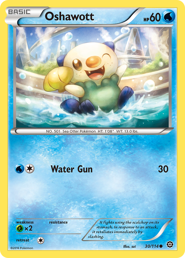 Oshawott (30/114) [XY: Steam Siege] | Exor Games Summserside