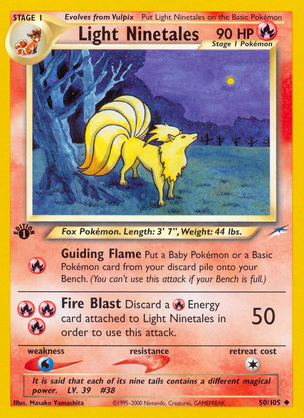 Light Ninetales (50/105) [Neo Destiny 1st Edition] | Exor Games Summserside