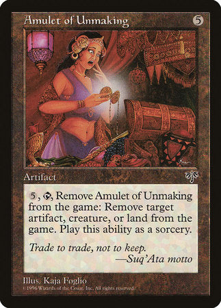 Amulet of Unmaking [Mirage] | Exor Games Summserside