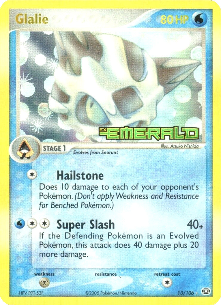 Glalie (13/106) (Stamped) [EX: Emerald] | Exor Games Summserside