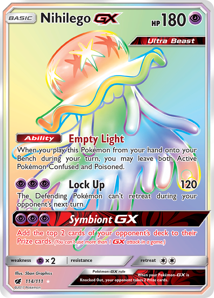 Nihilego GX (114/111) [Sun & Moon: Crimson Invasion] | Exor Games Summserside