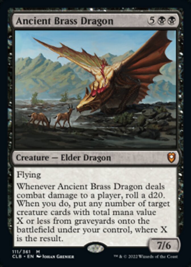 Ancient Brass Dragon [Commander Legends: Battle for Baldur's Gate] | Exor Games Summserside