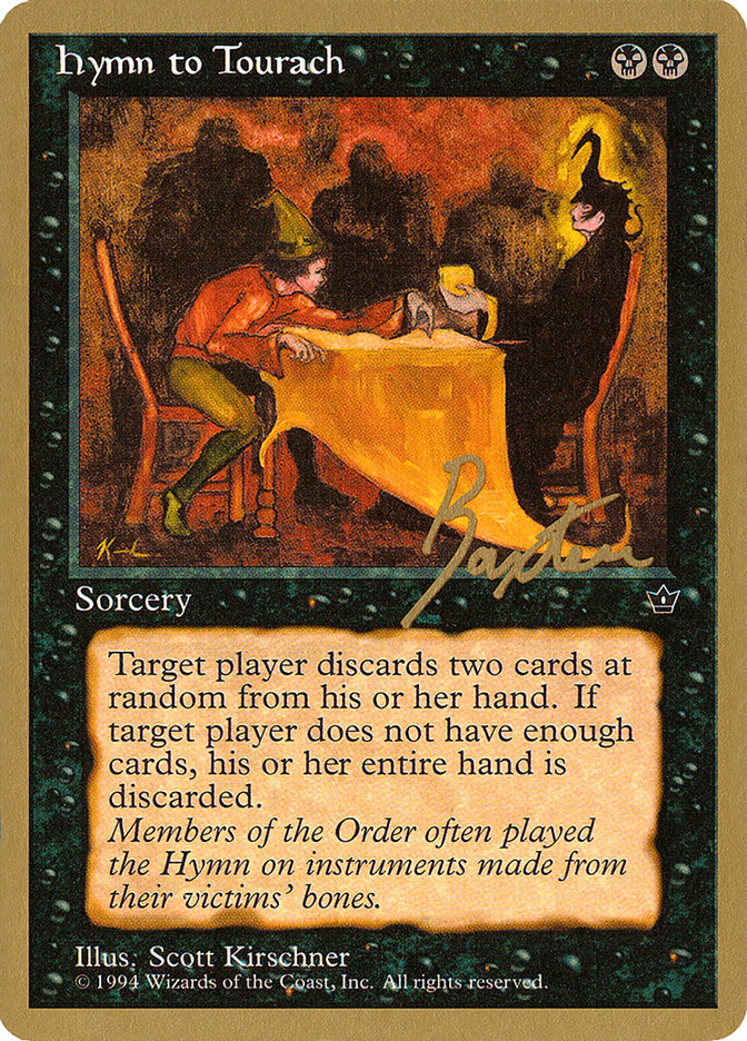 Hymn to Tourach (Table) (George Baxter) [Pro Tour Collector Set] | Exor Games Summserside
