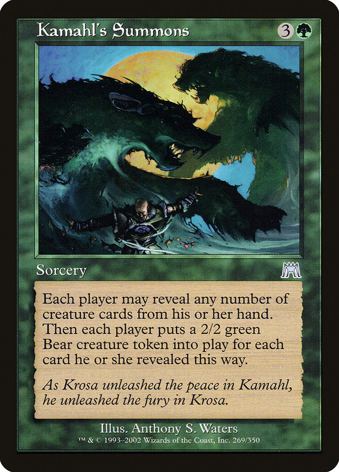 Kamahl's Summons [Onslaught] | Exor Games Summserside